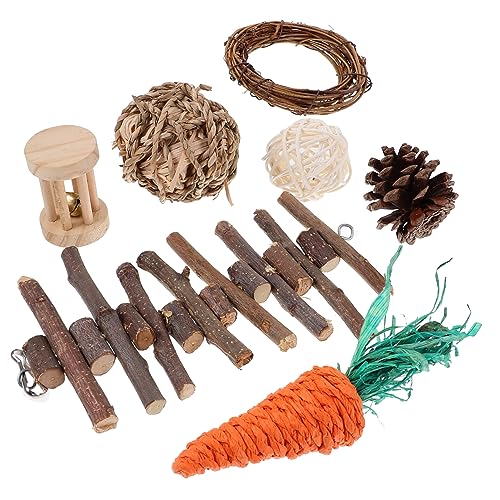 COSMEVIVI Kauspielzeug für Kleintiere Teiliges Grasball aus Holz Rattan und Heu Zubehör für Hamster Meerschweinchen Chinchillas und Mäuse Sicher und Unterhaltsam für Zahnpflege COSMEVIVI Kauspielzeug für Kleintiere Teiliges Grasball aus Holz Rattan und Heu Zubehör für Hamster Meerschweinchen Chinchillas und Mäuse Sicher und Unterhaltsam für Zahnpflege von COSMEVIVI