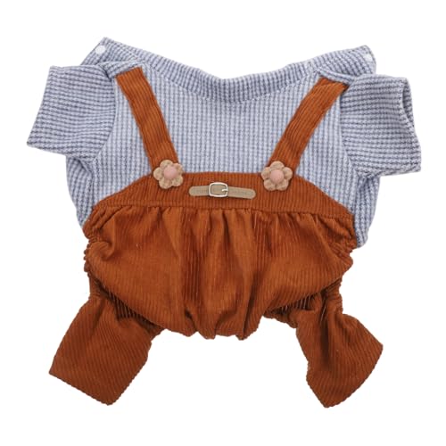 COSMEVIVI Gestreifte Haustier Hund Warme Outfits-komfortable Overall Für Mit Einfach von COSMEVIVI