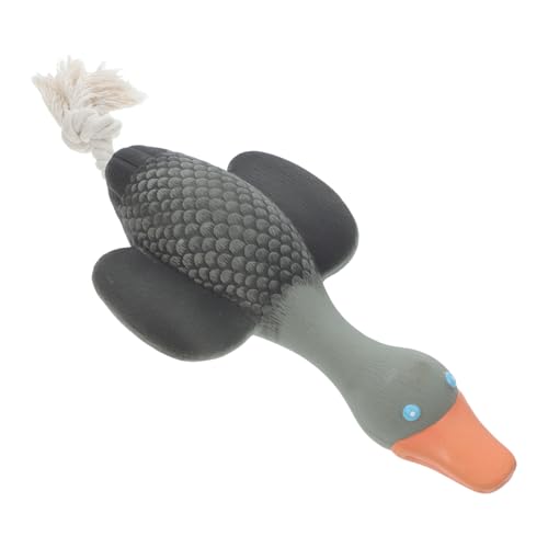 COSMEVIVI Squeaky Rope Hundespielzeug Aus Weichem Latex Gänseform Interaktives Kauspielzeug Für Kleine Und Mittelgroße Hunde Zur Zahnpflege Und Spielzeit Mit Geräuschfunktion von COSMEVIVI