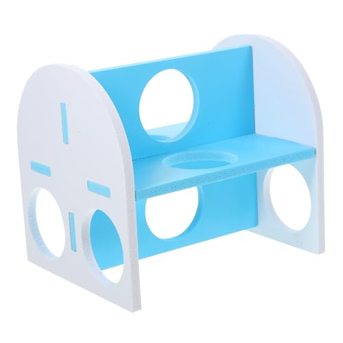 COSMEVIVI Hamster-Meerschweinchen-Versteck-Tunnel interaktives Spielzeug für Haustiere Rattenspielzeug Hamster-Zubehör sicheres lustiges Spielzeug Blau von COSMEVIVI
