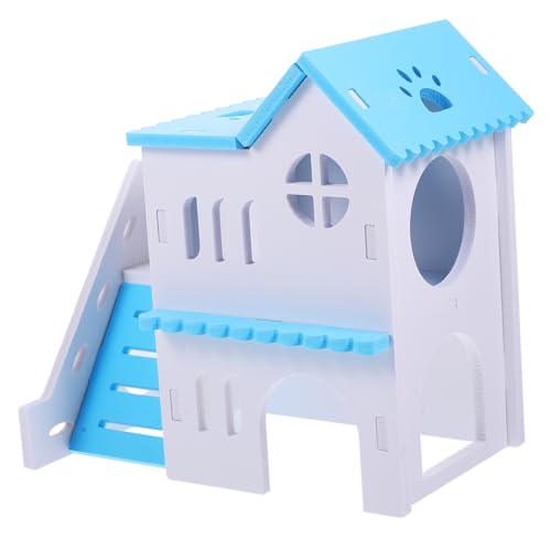 COSMEVIVI Handgefertigtes Hamsterhaus Versteck Leiter Sicheres PVC-Material Für Haustiere Platz Für Hamster Ratten Und Meerschweinchen von COSMEVIVI