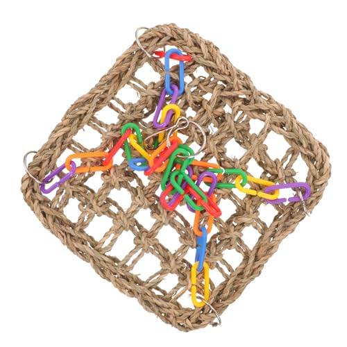 COSMEVIVI Vogel Spielzeug Aus Geflochtenem Gras Kletter Und Schaukeltier Für Papageien Und Sittiche Für Käfige Und Freizeit COSMEVIVI Vogel Spielzeug Aus Geflochtenem Gras Kletter Und Schaukeltier Für Papageien Und Sittiche Für Käfige Und Freizeit von COSMEVIVI