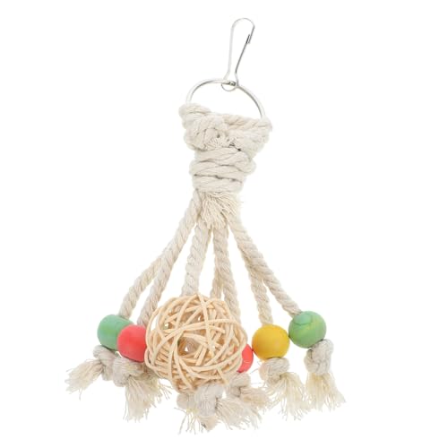COSMEVIVI Papagei-Vogelspielzeug Papagei-Beißspielzeug Vogel-Papagei-Spielzeug Vogel-Kauspielzeug Hängedesign Vogelkäfig Baumwollseil Rattan-Ballspielzeug COSMEVIVI Papagei-Vogelspielzeug Papagei-Beißspielzeug Vogel-Papagei-Spielzeug Vogel-Kauspielzeug Hängedesign Vogelkäfig Baumwollseil Rattan-Ballspielzeug von COSMEVIVI