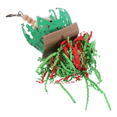 COSMEVIVI Papageienspielzeug Mit Weihnachtsmotiv, Großes Vogelspielzeug, Interessantes Papageienspielzeug, Haustiervogel, Holzspielzeug, Vogel Hängespielzeug, Haustierspielzeug, Papageien COSMEVIVI Papageienspielzeug Mit Weihnachtsmotiv, Großes Vogelspielzeug, Interessantes Papageienspielzeug, Haustiervogel, Holzspielzeug, Vogel Hängespielzeug, Haustierspielzeug, Papageien von COSMEVIVI