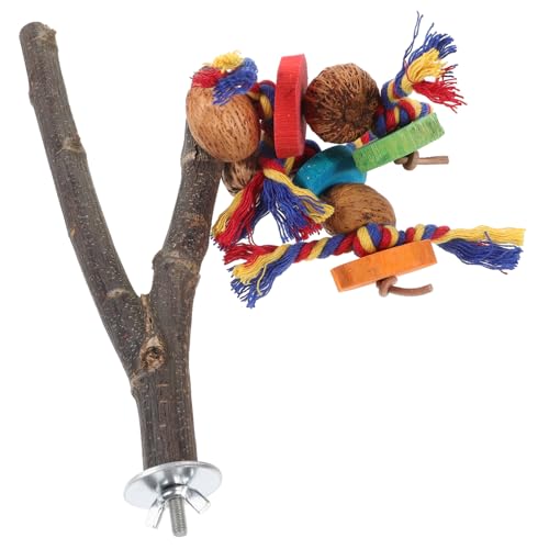 COSMEVIVI Holz Papagei Sitzstange Ständer Vogel Spielzeug Natürliche Vogel Sitzstange Vogel Schleifen Zweig Vogel Steht für Papageien Vogel Käfig Zubehör COSMEVIVI Holz Papagei Sitzstange Ständer Vogel Spielzeug Natürliche Vogel Sitzstange Vogel Schleifen Zweig Vogel Steht für Papageien Vogel Käfig Zubehör von COSMEVIVI