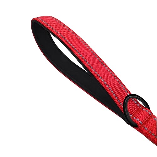 COSMEVIVI Reflektierende Nylon-hundeleine Mit Doppelgriff Robuste Und Langlebige Trainingsleine Für Große Und Mittelgroße Hunde Zum Spazierengehen Joggen Für Outdoor-aktivitäten Rot COSMEVIVI Reflektierende Nylon-hundeleine Mit Doppelgriff Robuste Und Langlebige Trainingsleine Für Große Und Mittelgroße Hunde Zum Spazierengehen Joggen Für Outdoor-aktivitäten Rot von COSMEVIVI