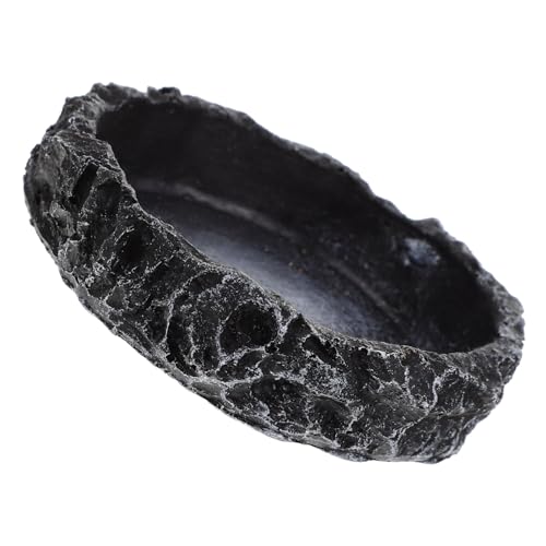COSMEVIVI Schildkröten Trinkbecken, Multifunktionaler Wassernapf, Praktischer Wassernapf, Haushaltswassernapf, Harzwassernapf, Empfindliche Reptilienwassernäpfe, Dekorative Wassernapf Snack von COSMEVIVI