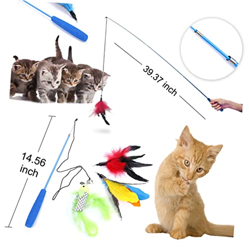 COSMEVIVI Telescopische Katzenspielzeug Set Mit Interaktiver Federangel 3 Teilige Ausziehbare Katzenangel Für Aktives Und Jagdvergnügen Für Katzen Und Kätzchen COSMEVIVI Telescopische Katzenspielzeug Set Mit Interaktiver Federangel 3 Teilige Ausziehbare Katzenangel Für Aktives Und Jagdvergnügen Für Katzen Und Kätzchen von COSMEVIVI