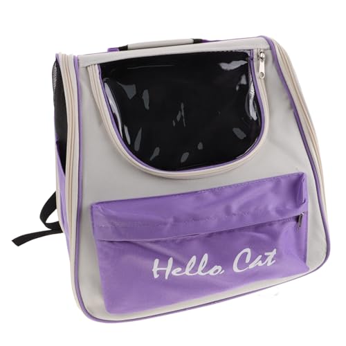 COSMEVIVI Transparente Haustiertasche Katzen-umhängetasche Outdoor-welpenträger Tragetasche Für Kätzchen Tragetasche Für Katzen Tragetasche Für Haustiere Tragbare Haustiertasche Oxford-Stoff von COSMEVIVI