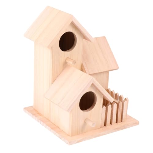 COSMEVIVI Vogelnest Aus Holz 3- -Design Für Vögel Familienvogelhaus Bett Vogelhütte Bett COSMEVIVI Vogelnest Aus Holz 3- -Design Für Vögel Familienvogelhaus Bett Vogelhütte Bett von COSMEVIVI