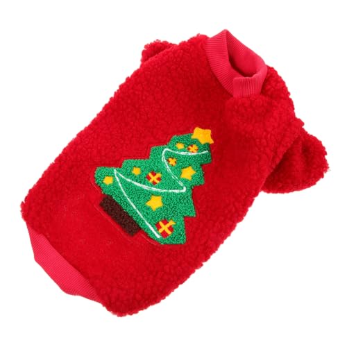 COSMEVIVI Weihnachtskostüm Für Hunde Warmes Bequemes Hundepullover-Outfit Mit Weihnachtsbaum-Design Für Kalte Jahreszeit Für Festliche Anlässe Und Foto-shootings von COSMEVIVI