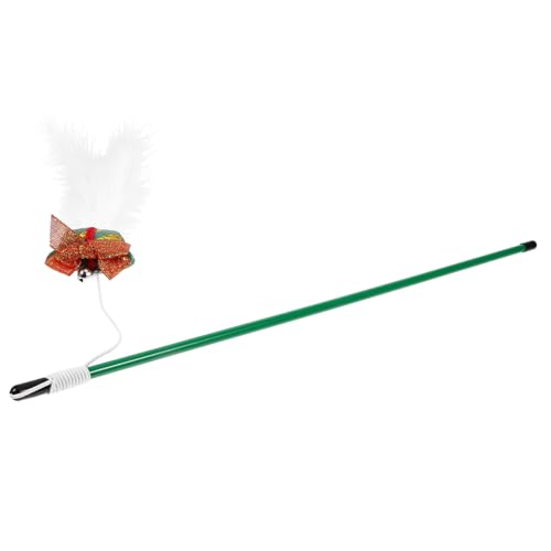 COSMEVIVI Haushaltskatze Teaser Mit Weihnachtsschmuck Interaktiver Katzenangel-Stick Für Spiel Und Spaß Für Kätzchen Und Katzenliebhaber Fördert Das Jagdverhalten Bindung COSMEVIVI Haushaltskatze Teaser Mit Weihnachtsschmuck Interaktiver Katzenangel-Stick Für Spiel Und Spaß Für Kätzchen Und Katzenliebhaber Fördert Das Jagdverhalten Bindung von COSMEVIVI