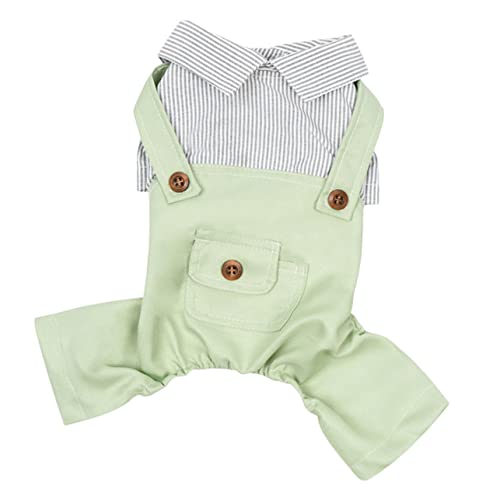 COSMEVIVI Spring Puppy Garment Atmungsaktive Dekorative Hundebekleidung Für Kleine Hunde Vierbeinige Overall Für Süße Haustiere Für Täglichen Gebrauch Grün von COSMEVIVI