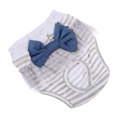 COSMEVIVI Waschbare Hündinnen Windeln Komfortable Wiederverwendbare Hygieneunterhose Für Weibliche Hunde Dekorative Pet Underwear Mit Niedlichem Design Jeans Bowtie COSMEVIVI Waschbare Hündinnen Windeln Komfortable Wiederverwendbare Hygieneunterhose Für Weibliche Hunde Dekorative Pet Underwear Mit Niedlichem Design Jeans Bowtie von COSMEVIVI