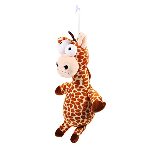 COSMEVIVI 1stück Plüschspielzeug Für Kleine Hunde Leopard-Giraffe Quietschendes Hundespielzeug Kauspielzeug Für Zahnreinigung Und Beschäftigung Waschbar Geeignet Für Haustiere Schont von COSMEVIVI