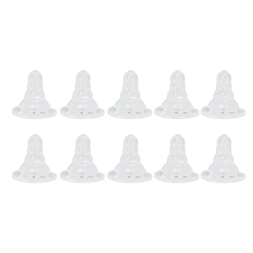 COSMICROWAVE Babyflaschen-Nippel, mittelgroß, Ziegen-Stillnippel, 10 Stück, Ziegen-Stillnippel, weiches Silikon, verdickte Lamm-Futternippel für Schweine, Schafe, Rinder COSMICROWAVE Babyflaschen-Nippel, mittelgroß, Ziegen-Stillnippel, 10 Stück, Ziegen-Stillnippel, weiches Silikon, verdickte Lamm-Futternippel für Schweine, Schafe, Rinder von COSMICROWAVE