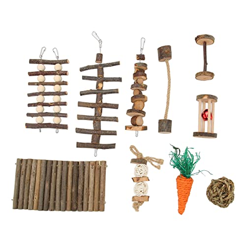 COSMICROWAVE Hamster-Kauspielzeug-Set, Kleintier-Backenzahnspielzeug, Zahnpflege, Holzzubehör für Meerschweinchen, Hamster-Kauspielzeug-Set, sicheres Zähneknirschen, Übungsspaß, COSMICROWAVE Hamster-Kauspielzeug-Set, Kleintier-Backenzahnspielzeug, Zahnpflege, Holzzubehör für Meerschweinchen, Hamster-Kauspielzeug-Set, sicheres Zähneknirschen, Übungsspaß, von COSMICROWAVE
