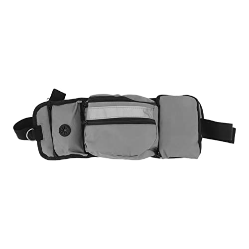 COSMICROWAVE Hüfttasche für das Training von Haustieren, Robustes Polyestermaterial, mehrere Taschen, abnehmbare Snacktasche für den Außenbereich, reflektierendes Streifendesign für Sicherheit (Gray) COSMICROWAVE Hüfttasche für das Training von Haustieren, Robustes Polyestermaterial, mehrere Taschen, abnehmbare Snacktasche für den Außenbereich, reflektierendes Streifendesign für Sicherheit (Gray) von COSMICROWAVE