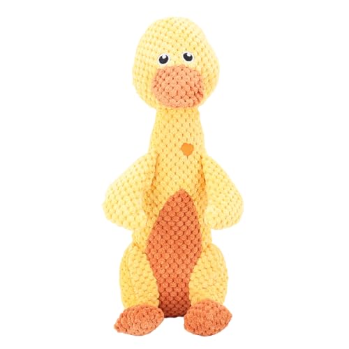 COSMICROWAVE Hundespielzeug für kleine Hunde, Spaß für Indoor-Welpen und ältere Welpen, Plüsch, kein Chaos beim Kauen und Spielen, Plüsch-Hunde-Quietschspielzeug, niedliche Tierform, (Yellow Duck) COSMICROWAVE Hundespielzeug für kleine Hunde, Spaß für Indoor-Welpen und ältere Welpen, Plüsch, kein Chaos beim Kauen und Spielen, Plüsch-Hunde-Quietschspielzeug, niedliche Tierform, (Yellow Duck) von COSMICROWAVE