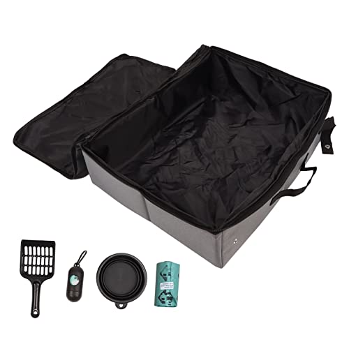 COSMICROWAVE Tragbare Reisebrauchkasten mit Deckel, Leckschutz und Camping, Roadtrips, Hotels umfassen Katzentoilette, Körbeutel und Silikonschale COSMICROWAVE Tragbare Reisebrauchkasten mit Deckel, Leckschutz und Camping, Roadtrips, Hotels umfassen Katzentoilette, Körbeutel und Silikonschale von COSMICROWAVE