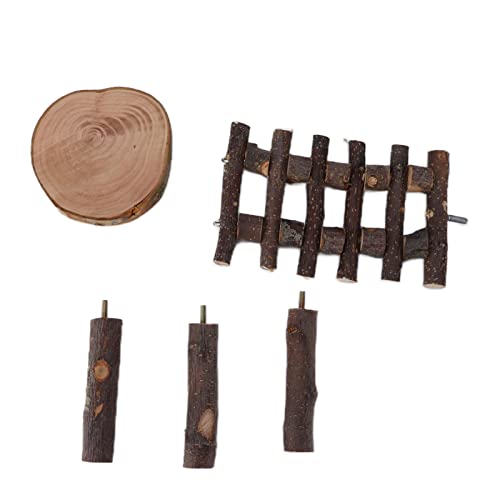 COSMICROWAVE Hamsterleiter aus Holz mit Plattform, Hamster-Kletterplattform, Spielplattform für Kleintiere, Holzkäfig-Spielplattform, Käfigzubehör, für kleine Heimtiere COSMICROWAVE Hamsterleiter aus Holz mit Plattform, Hamster-Kletterplattform, Spielplattform für Kleintiere, Holzkäfig-Spielplattform, Käfigzubehör, für kleine Heimtiere von COSMICROWAVE