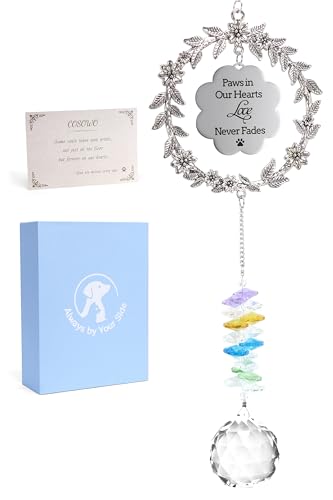 COSOWO Gedenkgeschenk für den Verlust des Haustiers – Handgefertigtes Kristallpfotenabdruck-Ornament, Beileidsgeschenk für Hunde- und Katzenliebhaber für Trauer, Heilung und tägliche Erinnerung, mit COSOWO Gedenkgeschenk für den Verlust des Haustiers – Handgefertigtes Kristallpfotenabdruck-Ornament, Beileidsgeschenk für Hunde- und Katzenliebhaber für Trauer, Heilung und tägliche Erinnerung, mit von COSOWO