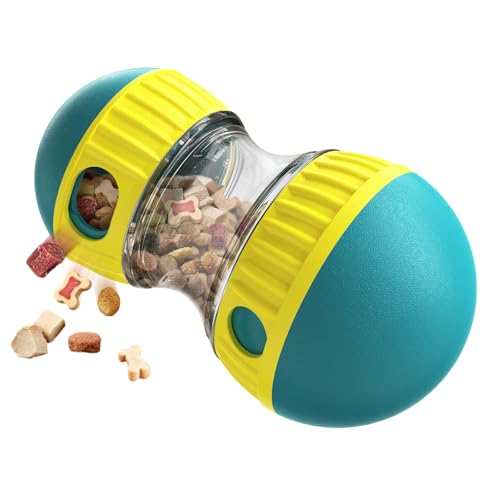 COSOWO Interaktiver Leckerli-Spender und Puzzle-Spielzeug, Hundespender für langsames Futter, rollender Ball zur Reduzierung von Langeweile und IQ-Trainingsspielzeug, Grün COSOWO Interaktiver Leckerli-Spender und Puzzle-Spielzeug, Hundespender für langsames Futter, rollender Ball zur Reduzierung von Langeweile und IQ-Trainingsspielzeug, Grün von COSOWO