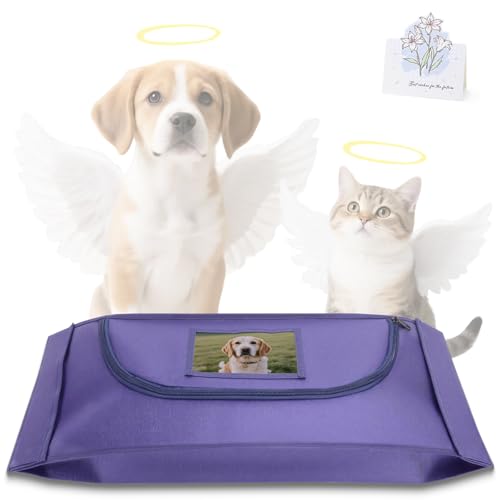 COSOWO Kleine Haustier-Grabtasche, würdevolle und auslaufsichere Körpertasche für verstorbene Haustiere, für Kaninchen, Kätzchen und kleine Hunde, inklusive Erinnerungskarte für den endgültigen COSOWO Kleine Haustier-Grabtasche, würdevolle und auslaufsichere Körpertasche für verstorbene Haustiere, für Kaninchen, Kätzchen und kleine Hunde, inklusive Erinnerungskarte für den endgültigen von COSOWO