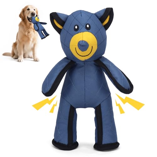 COSOWO Ultra Tough Bear Plüsch-Hundespielzeug, langlebig, quietschendes Kauspielzeug für aggressive Kauer, kleine bis große Hunde, unzerstörbar, Stofftier für gelangweilte Welpen & Power-Kauer COSOWO Ultra Tough Bear Plüsch-Hundespielzeug, langlebig, quietschendes Kauspielzeug für aggressive Kauer, kleine bis große Hunde, unzerstörbar, Stofftier für gelangweilte Welpen & Power-Kauer von COSOWO