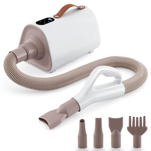 COSTWAY Hundefön Hundetrockner 1700W, 4 Düsen | LED-Anzeige | einstellbare Geschwindigkeit & Temperatur | leise, Hundepflege-Trockner-Gebläse für Hunde Katzen, Haartrockner Pet Dryer Blower, Weiß COSTWAY Hundefön Hundetrockner 1700W, 4 Düsen | LED-Anzeige | einstellbare Geschwindigkeit & Temperatur | leise, Hundepflege-Trockner-Gebläse für Hunde Katzen, Haartrockner Pet Dryer Blower, Weiß von COSTWAY