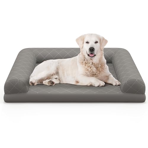COSTWAY Orthopädisches Hundebett, Hundesofa mit seitlichen Rändern, weich und waschbar, für kleine & mittelgroße Hunde Katze, Katzenbett Katzensofa Indoor, Schaum, 90 x 69 x 18 cm COSTWAY Orthopädisches Hundebett, Hundesofa mit seitlichen Rändern, weich und waschbar, für kleine & mittelgroße Hunde Katze, Katzenbett Katzensofa Indoor, Schaum, 90 x 69 x 18 cm von COSTWAY