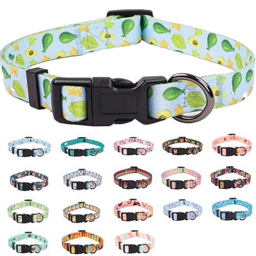 COSYHOMELONDON Hundehalsband für kleine Hunde, niedliches Halsband für kleine, mittelgroße und große Hunde, mit Blumenmustern, weich verstellbar, für Jungen, Mädchen, weiblich, männlich, COSYHOMELONDON Hundehalsband für kleine Hunde, niedliches Halsband für kleine, mittelgroße und große Hunde, mit Blumenmustern, weich verstellbar, für Jungen, Mädchen, weiblich, männlich, von COSYHOMELONDON