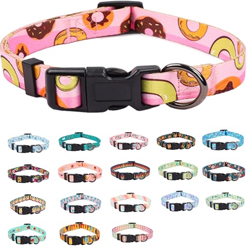 COSYHOMELONDON Hundehalsband für kleine Hunde, niedliches Halsband für kleine mittelgroße und große Hunde, mit Blumenmuster, weich verstellbar, für Jungen, Mädchen, weiblich, männlich, Welpenhalsband COSYHOMELONDON Hundehalsband für kleine Hunde, niedliches Halsband für kleine mittelgroße und große Hunde, mit Blumenmuster, weich verstellbar, für Jungen, Mädchen, weiblich, männlich, Welpenhalsband von COSYHOMELONDON