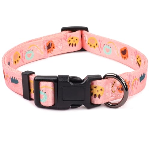 COSYHOMELONDON Hundehalsband für kleine Hunde, niedliches Halsband für kleine mittelgroße und große Hunde, mit Blumenmuster, weich verstellbar, für Jungen, Mädchen, weiblich, männlich, von COSYHOMELONDON