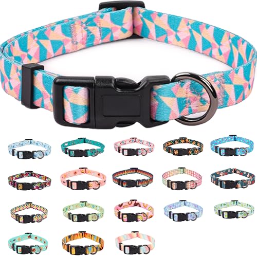 COSYHOMELONDON Hundehalsband für kleine Hunde, niedliches Halsband für kleine mittelgroße und große Hunde, mit Blumenmuster, weich verstellbar, für Jungen, Mädchen, weiblich, männlich, COSYHOMELONDON Hundehalsband für kleine Hunde, niedliches Halsband für kleine mittelgroße und große Hunde, mit Blumenmuster, weich verstellbar, für Jungen, Mädchen, weiblich, männlich, von COSYHOMELONDON