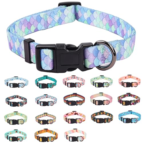COSYHOMELONDON Hundehalsband für kleine Hunde, niedliches Halsband für kleine und mittelgroße und große Hunde, mit Blumenmuster, weich verstellbar, für Jungen, Mädchen, weiblich, männlich, COSYHOMELONDON Hundehalsband für kleine Hunde, niedliches Halsband für kleine und mittelgroße und große Hunde, mit Blumenmuster, weich verstellbar, für Jungen, Mädchen, weiblich, männlich, von COSYHOMELONDON