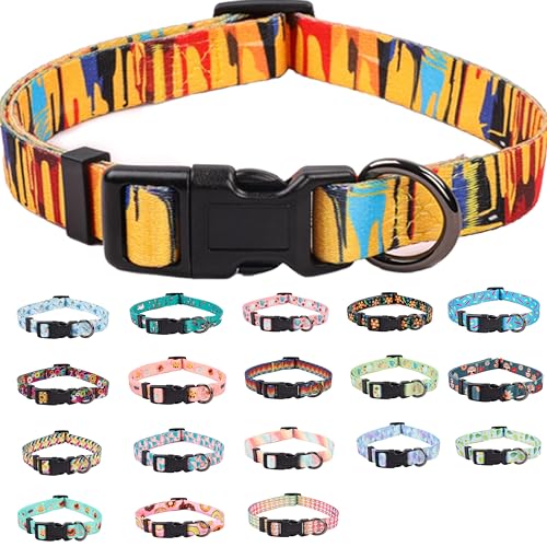 COSYHOMELONDON Hundehalsband für kleine Hunde, niedliches kleines, mittelgroßes, großes Hundehalsband, mit Blumenmuster, weich verstellbar, für Jungen, Mädchen, weiblich, männlich, Welpenhundehalsband COSYHOMELONDON Hundehalsband für kleine Hunde, niedliches kleines, mittelgroßes, großes Hundehalsband, mit Blumenmuster, weich verstellbar, für Jungen, Mädchen, weiblich, männlich, Welpenhundehalsband von COSYHOMELONDON