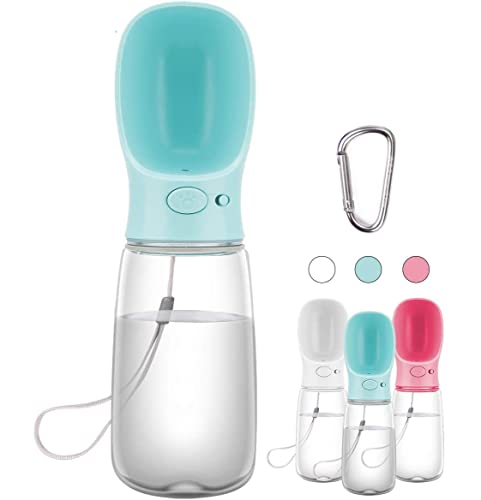 COTOP Hundetrinkflasche für Unterwegs, Tragbare Trinkflasche Hund 550ml, BPA-frei Wasserflasche Hunde to go, Reise Trinknapf für Hunde Klein, Auslaufsicher Wasserspender Pet Outdoor (blau) von COTOP