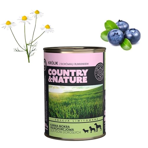 COUNTRY&NATURE Getreidefreies Futter Kaninchen mit Heidelbeere und Kamille 400 g von COUNTRY&NATURE