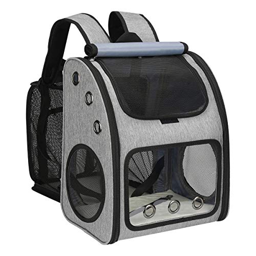 COVONO Erweiterbarer Haustier-Rucksack für Katzen, Hunde und Kleintiere, tragbare Haustier-Reisetasche, super belüftetes Design, Fluggesellschaft genehmigt, ideal für Reisen/Wandern/Camping COVONO Erweiterbarer Haustier-Rucksack für Katzen, Hunde und Kleintiere, tragbare Haustier-Reisetasche, super belüftetes Design, Fluggesellschaft genehmigt, ideal für Reisen/Wandern/Camping von COVONO