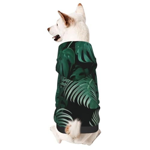 Banana Leaf Greensmall Pet Hoodie - Niedliches Doggy Kapuzen-Sweatshirt, Haustierkleidung geeignet für kleine Hunde Banana Leaf Greensmall Pet Hoodie - Niedliches Doggy Kapuzen-Sweatshirt, Haustierkleidung geeignet für kleine Hunde von COWMMWOC