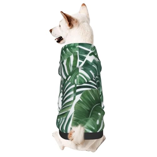 Greensmall Bananenblatt Hoodie, niedlicher Hoodie, geeignet für kleine Hunde Greensmall Bananenblatt Hoodie, niedlicher Hoodie, geeignet für kleine Hunde von COWMMWOC