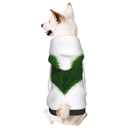 I Love Soccersmall Haustier-Kapuzenpullover mit Kapuze, geeignet für kleine Hunde von COWMMWOC