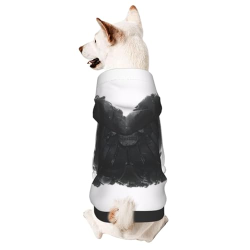 Kapuzenpullover mit Totenkopfmotiv, niedliches Hunde-Sweatshirt mit Kapuze, für kleine Hunde geeignet von COWMMWOC