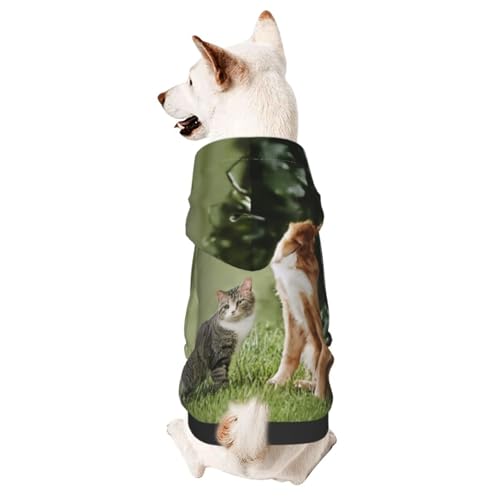 Lovely Dogssmall Hunde-Kapuzenpullover mit Kapuze, geeignet für kleine Hunde von COWMMWOC