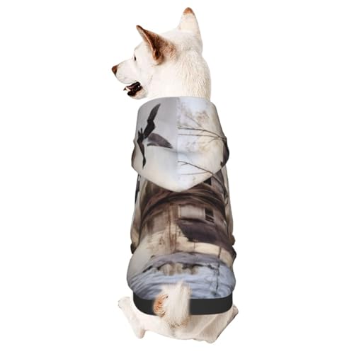 Mallard Duckssmall Haustier-Kapuzenpullover, niedliches Hunde-Sweatshirt mit Kapuze, Haustierkleidung, geeignet für kleine Hunde von COWMMWOC