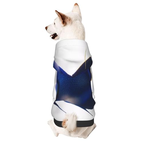 Marine Lifesmall Pet Hoodie - Niedliches Doggy Kapuzen-Sweatshirt, Haustierkleidung geeignet für kleine Hunde von COWMMWOC