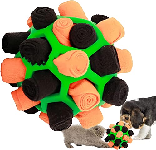 COYEUX Pet Snuffle Ball Toy, Fressinstinkt Leckerchenspender, bissfestes Welpenspielen, zur Förderung der natürlichen Futtersuchfähigkeiten, Slow Food Training von COYEUX