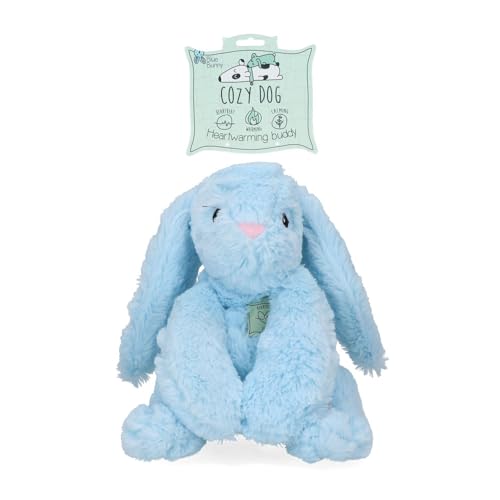 Cozy Dog Bunny - der Spielzeughase für Hunde mit dem warmen Herzschlag (Blau) von Cozy Dog