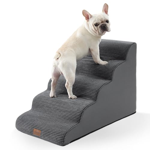 COZY KISS Breite Hundetreppe, kleine Haustiertreppe mit auslaufsicherer Abdeckung (Schwarz und Grau, 83x50x57cm, 5.0) COZY KISS Breite Hundetreppe, kleine Haustiertreppe mit auslaufsicherer Abdeckung (Schwarz und Grau, 83x50x57cm, 5.0) von COZY KISS